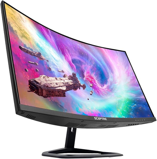 New Curved 27 inch Gaming Monitor 240Hz Plus FreeSync DP HDMI Build-in Speakers, Machine Black 2025