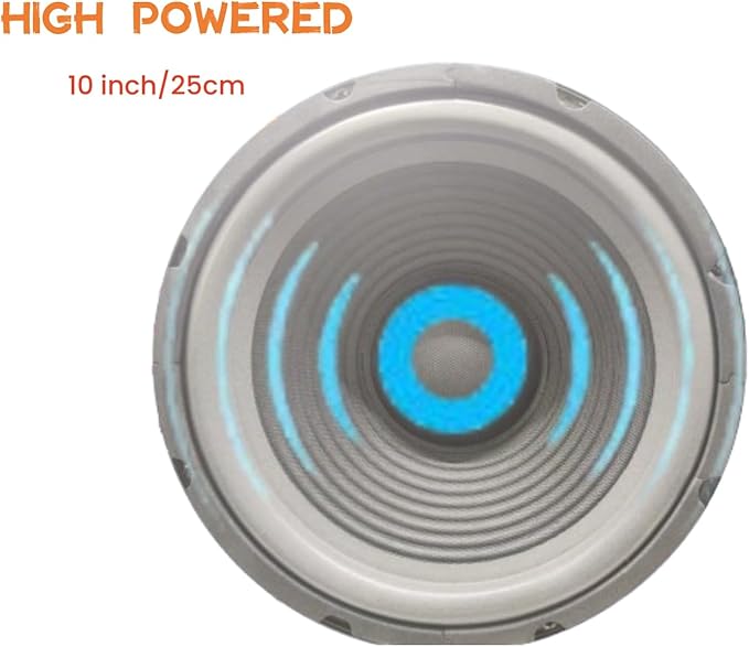 5.1 Channel Home Theater System with 10" Subwoofer, Bluetooth,5 Speakers, Remote, Radio, RCA- Perfect for Movies, Music, Karaoke