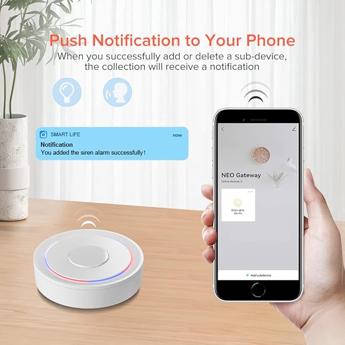 BTF-LIGHTING Wired Zigbee3.0 Tuya Gateway Compatible with AppleHome Alexa Google Home SmartLife TuyaSmart APP Work with ZigBee Smart Device for Living Room Kitchen Bedroom