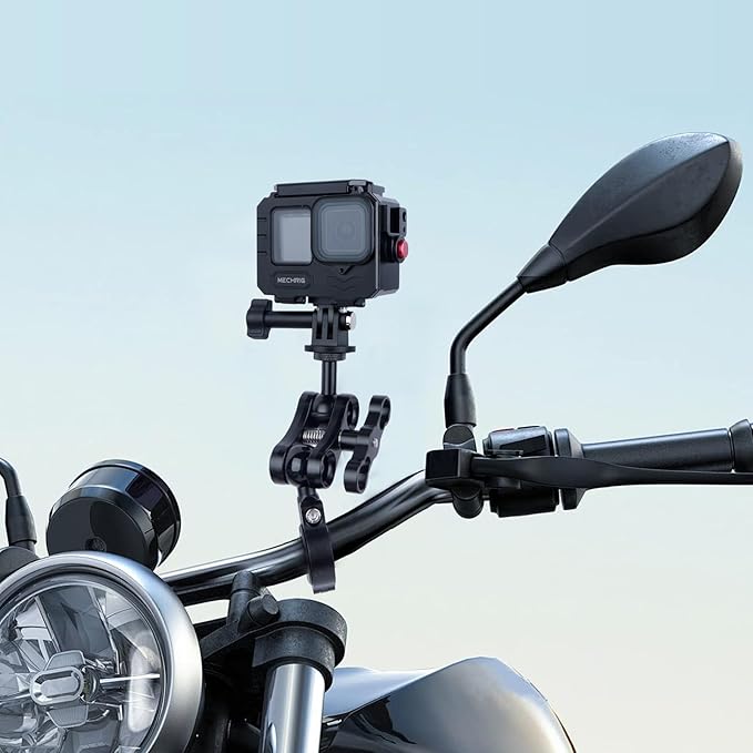 Anti-Loosening 1" Ball Head Adapter with 1/4"-20 Thread - Aluminum Camera Mount for GoPr0, DSLR, Action Camera, Camcorder, Smartphone & RAM Mounts B-Size Arms (Black, 63160A)