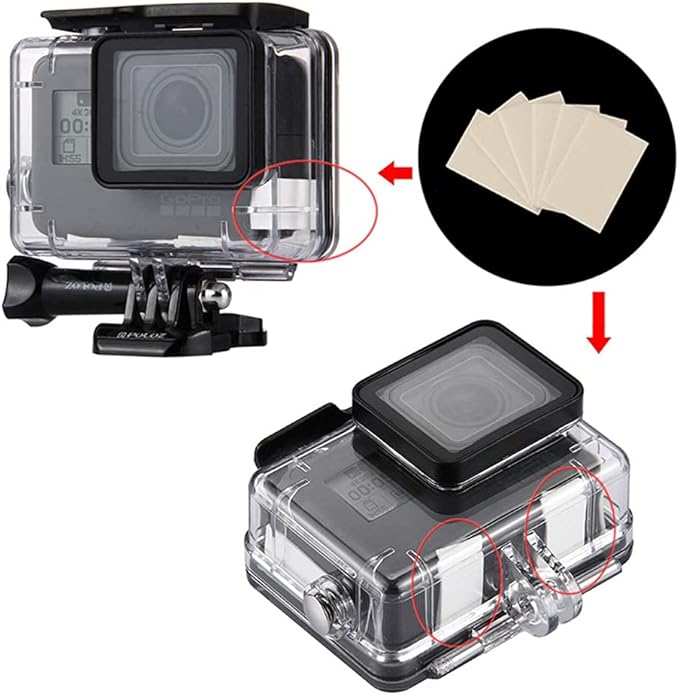 Anti Fog Inserts, 30pcs Reusable Moisture Absorbing Strips Humidity Removing Defogger for Gopro Hero 11 Black 10 9 8 7 6 5 4 3 Plus, SJ4000 SJ5000, DJI OSMO Action 3 2 Cam Underwater Diving Housing