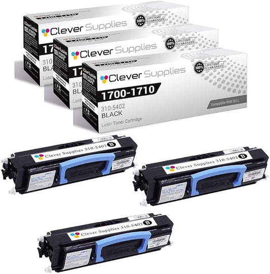 CS Replacement Drum Unit Compatible with Dell 1700-D 310-5402 Black Laser 1700 Laser 1700n Laser 1710 Laser 1710n 3 Pack
