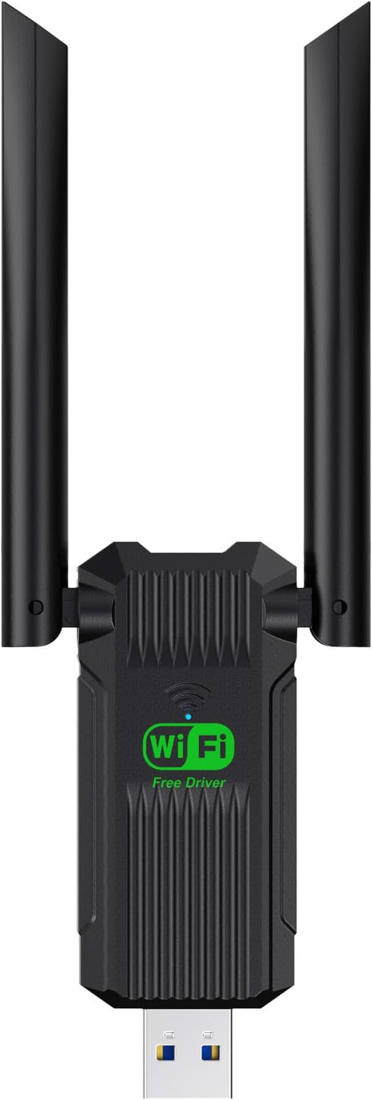 USB WiFi Adapter,1300Mbps WiFi USB 3.0 Dual Band 5G/2.4G Wireless Network Adapter for Desktop Laptop PC, Dual 2dBi Antennas,Supports Windows 11/10/8.1/8/7