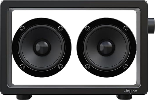 Cassette Portable Bluetooth Speaker, 20W Minimalist Speakers Bluetooth Wireless Loud, HD Powerful Sound and Wide Compatibility V5.3 for Indoor Outdoor - Black