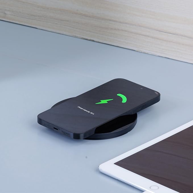 65W Pop up Outlet for countertop 4.4in 4 Outlets 10W Wireless Charger Receptacle Charging Statio Fast Charging 2 USB A 2 USB C for Kitchen Office,6ft Cord(No Retaining Ring) (Black)