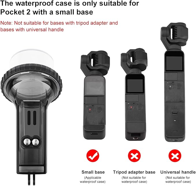 PULUZ Waterproof Housing Case for DJI Osmo Pocket 2, 60m Deep Diving Protective Housing Shell for Underwater Photography