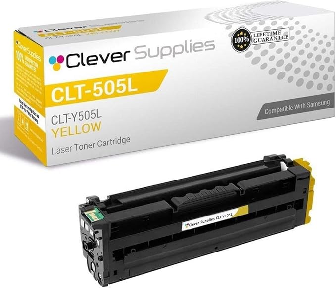 CS Replacement Toner Cartridge Compatible with Samsung CLT-505L CLT-Y505L Yellow ProXpress C2620DW ProXpress C2670FW