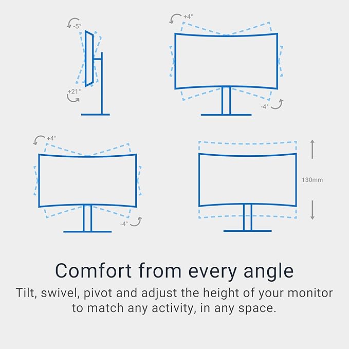 Dell 34 Plus USB-C Curved Monitor - S3425DW - 34-inch (3440 x 1440) up to 120 Hz 21:9 Display, VA Panel, AMD FreeSync Premium, 99% sRGB, 95% DCI-P3, Integrated Speakers, 3000:1 Contrast Ratio