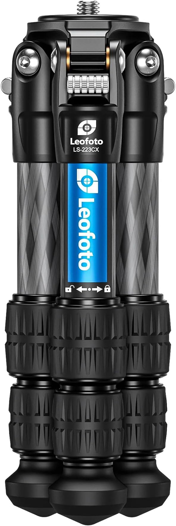 Carbon Fiber Mini Tabletop Tripod for Camera, 12.44" Foldable Desktop Tripod with Convertible 1/4" & 3/8" Screw for Sport Camera, Phone Holder, Projector, Max Load 22LB/10KG