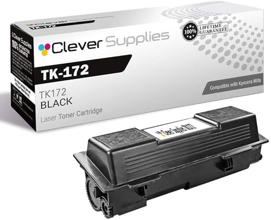 CS Replacement Toner Cartridge Compatible with Kyocera Mita TK-172 TK172 Black FS Series FS 1320D 1370DN Toner Cartridge Black