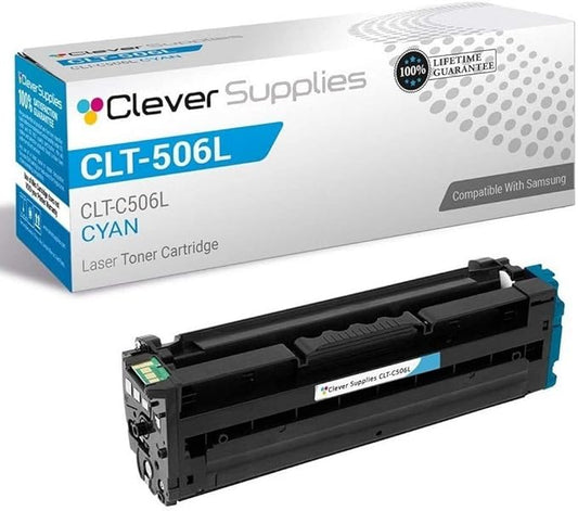 CS Replacement Toner Cartridge Compatible with Samsung CLP-680ND CLT-C506L Cyan