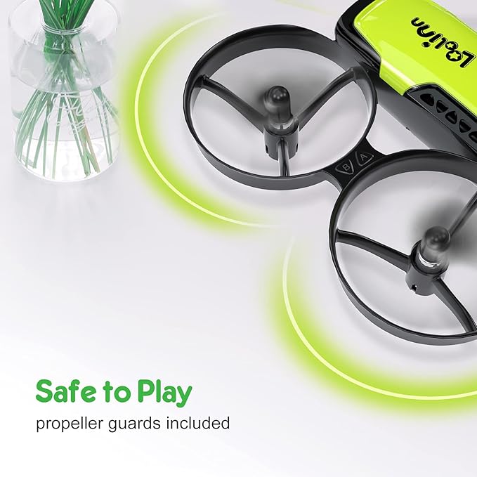 Loolinn | Drones for Kids Gift with Camera - Mini Drone with 90° Adjustable Camera, Safe for Kids, Photos and Videos, Includes three batteries (Gift for Kids)