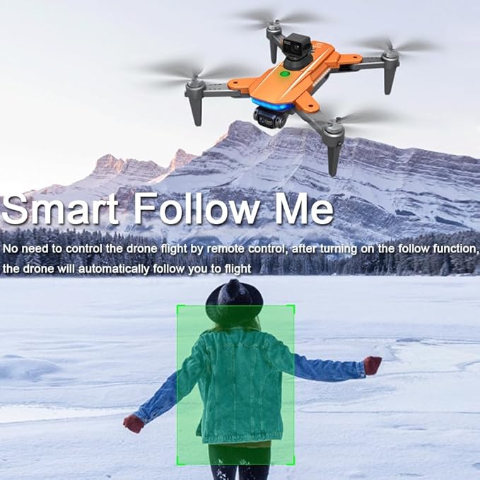 Lozenge L900 HJ90 MAX Brushless GPS Drone 360° Obstacle Avoidance Drones with Camera for Adults 4K Dual Camera RC Quadcopter Auto Return Follow Me 2 Batteries & Storage Bag