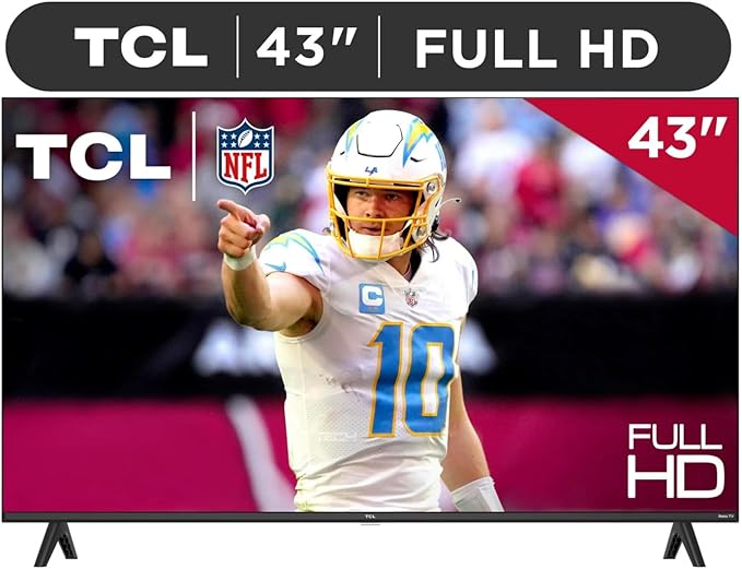 TCL 43S310R 43" Class S Class (1080p) FHD LED Smart TV with Roku TV (Renewed)