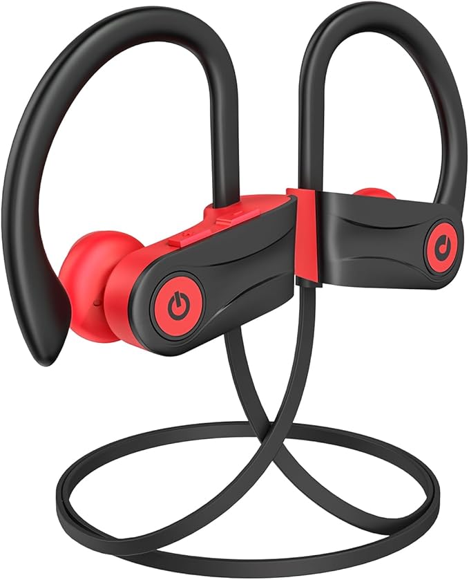 Boean Workout Headphones Bluetooth Headphone with Mic Bluetooth 5.3 Technology with Stereo Sound Deep Bass 16 Hrs Playback Running Headphones IPX7 Rating for Sports
