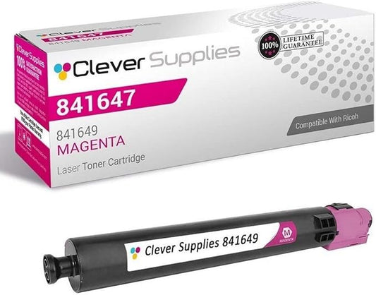 CS Replacement Toner Cartridge Compatible with Ricoh C3002 841649 Magenta Color Laser Aficio MP C3002 Aficio MP C3502 Magenta