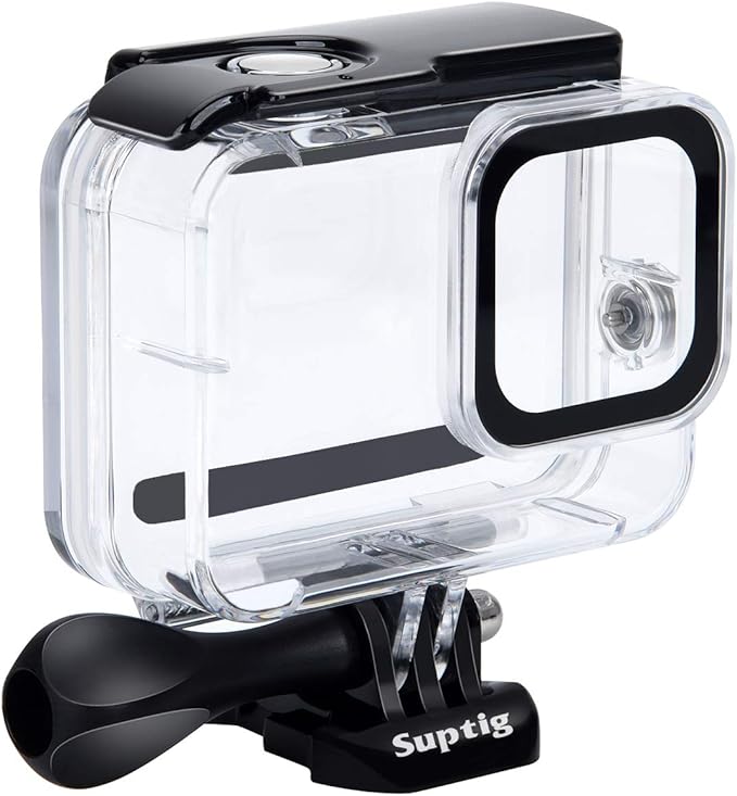 Suptig Waterproof Case Protective Underwater Dive Housing Compatible for GoPro Hero 8 Black Waterproof 196ft (60 Meters)
