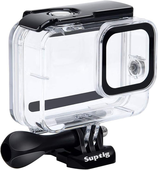 Suptig Waterproof Case Protective Underwater Dive Housing Compatible for GoPro Hero 8 Black Waterproof 196ft (60 Meters)