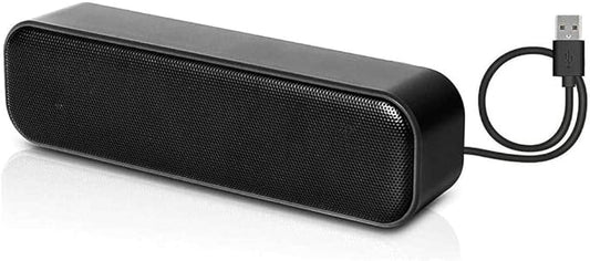 USB Computer Speakers,Laptop Speakers Wired USB Powered,Portable Mini Sound Bar PC Speakers for Windows PC,Desktop Computer,Laptops and Checkout Counter with Stereo Sound