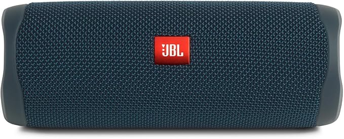 JBL FLIP 5, Waterproof Portable Bluetooth Speaker, Blue, 3.6 x 3.6 x 8.5