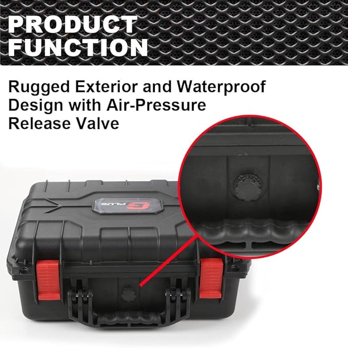 VR Carrying Case Outdoor Portable Storage Box Protector Glasses Bags(Red&Black)