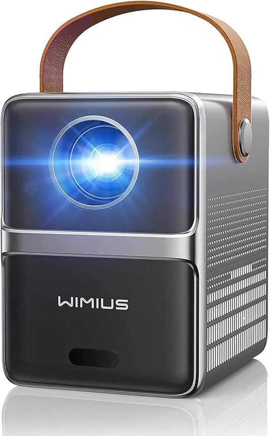[Electric Focus] Mini Projector with 5GWiFi and Bluetooth, WIMIUS 1080P Outdoor Projector, Portable Movie Projector, 300" Screen, Compatible with iOS/Android/TV Stick/HDMI/PS5 M