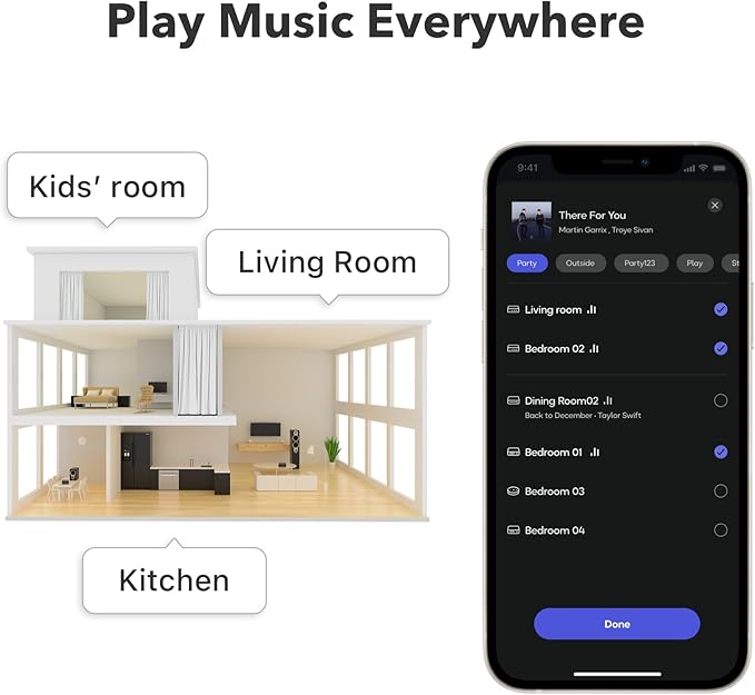 WiiM Pro AirPlay 2 Receiver, Google Cast Audio, WiFi Multiroom Streamer, Compatible with Alexa, Siri and Google Assistant, Stream Hi-Res Audio from Spotify, Amazon Music, Tidal and More