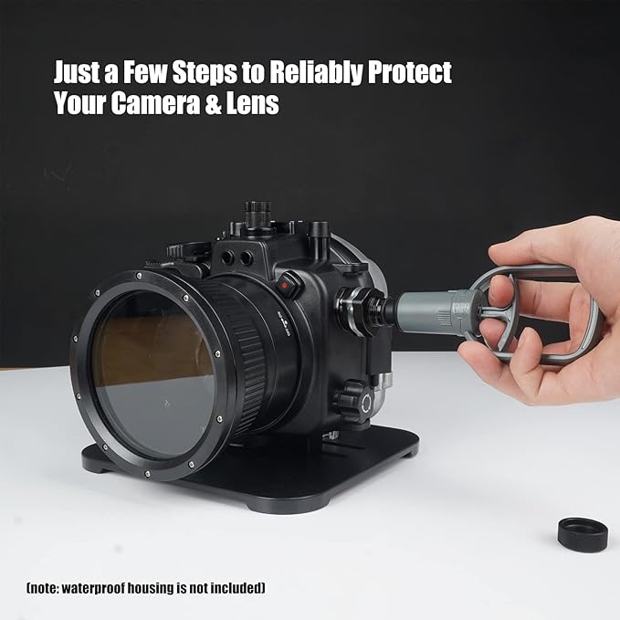 SeaFrogs Vacuum Pump VPS-100 Pre-Dive Vacuum Leak Check System for Seafrogs Meikon Underwater Camera Housings Case with Vacuum Pump System Design