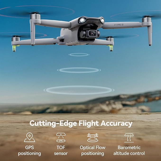 Ruko F11PRO 2 Drone with 6K Camera for Adults, 3-Axis Gimbal, 4K/30fps Video, 70-Min Flight Time with 2 Batteries, 10000ft FPV Transmission Professional Drone, Auto Return, Beginner Mode