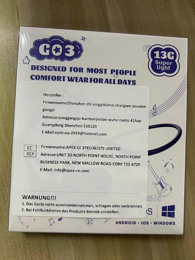 BANIGIPA Kids Headphones, Open Ear Headphones Comfortable for Teens Child Boys Girls, Wireless Bluetooth 5.4 Headset w/Mic for School/Tablet/Travel, 13g Ultra-Light, Protect Hearing, 10H Playtime