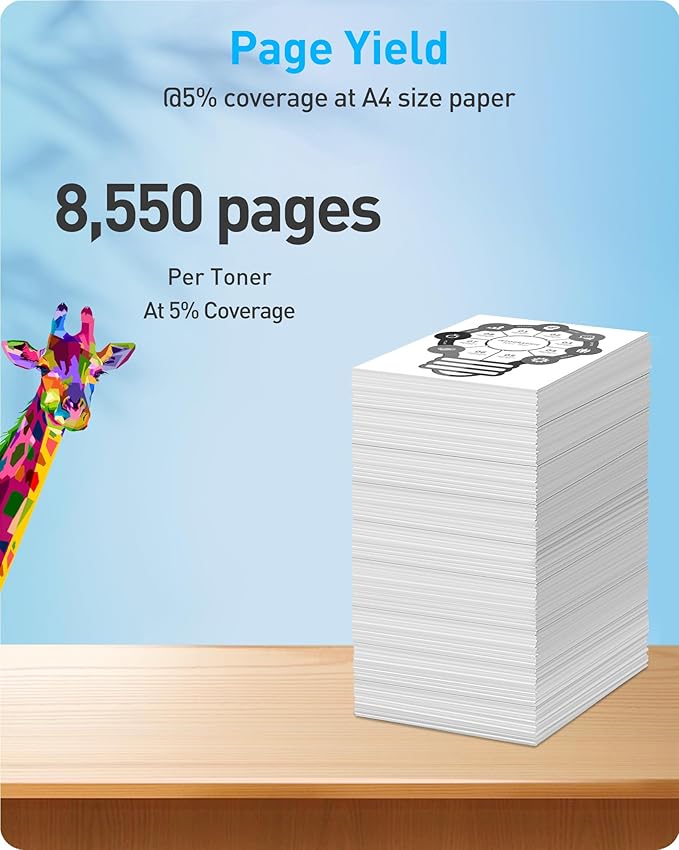MasaiMara 87A CF287A Black Toner Cartridge for HP Laserjet Enterprise M506 M506dn M506n M506x M501n M501dn M527f M527dn M527z Printer | Black, 4-Pack