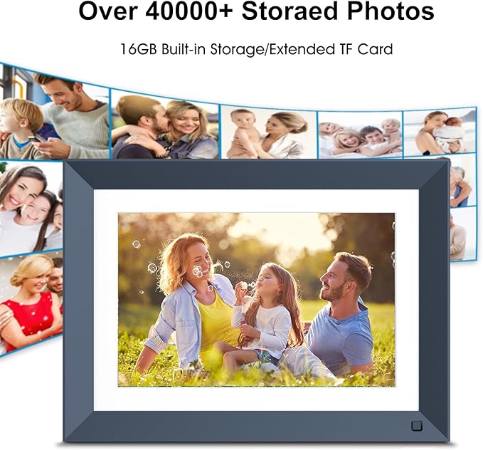 WiFi Digital-Picture-Frame 10.1" Electronic Photo-Frame - 16GB, IPS Touch Screen, Motion Sensor, Auto-Rotate, Instantly Sharing Photo Video Via App, Email, Free Cloud, Personalized Gift for Boyfriend