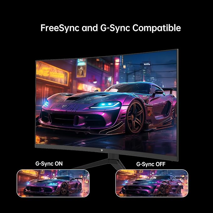 KTC 32 Inch FHD 1080p Curved Gaming Monitor - VA 1500R Curved Monitor, 165Hz 1ms MPRT, FreeSync & G-Sync, 122% sRGB, DP/HDMI, VESA, HDR10 for Gaming Home Office Business PC Monitor