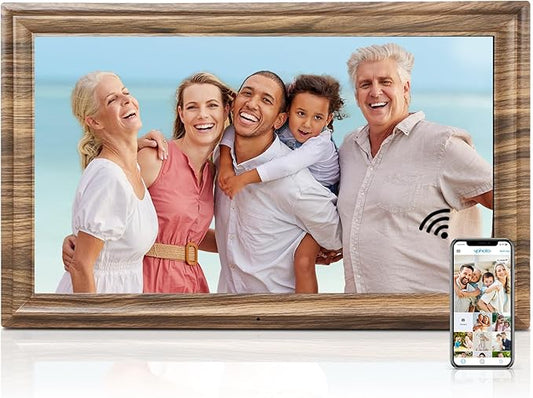 16 Inch Large Digital Picture Frame, Canupdog Digital Photo Frame with 32GB Storage Wall Mountable, Auto-Rotate, Motion Sensor Share Photo Video via App