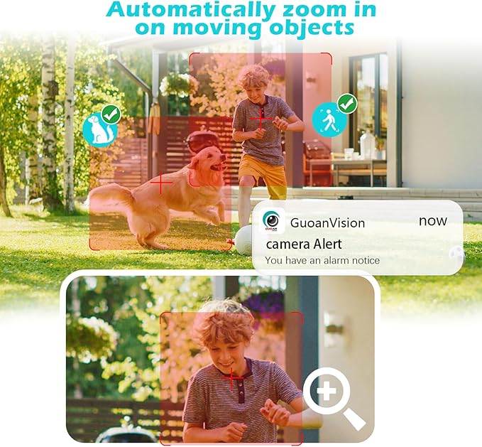 5G Outdoor/Indoor Security Camera,3MP Baby Monitor Cameras for Bedroom/Elder/Dog/Pet Camera,IP66 Waterproof,Night Vision, Motion Detection, Alarm Siren, Two-Way Talk, SD/Cloud -2Pack