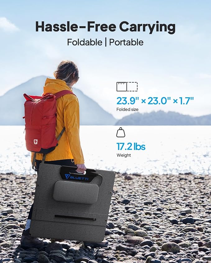 BLUETTI AC200L Solar Generator with 2 200W Solar Panel (Ship Separately), 2048Wh LFP Battery Backup w/ 4 2400W AC Outlets (3600W Power Lifting), Portable Power Station for Camping, Home Use, Emergency