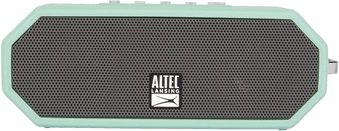 Altec Lansing LifeJacket H2O 4 - Waterproof Bluetooth Speaker, Durable & Portable Speaker with Voice Assistant, 10 Hour Battery Life & 100 Foot Range, Mint