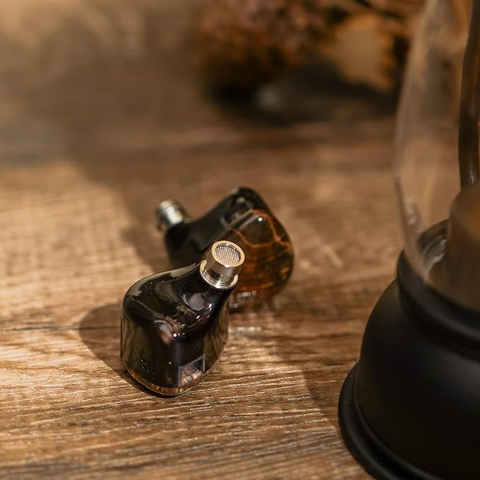 HiFiGo DUNU x Gizaudio Da Vinci IEMs 2DD+4BA Hybrid Drivers in Ear Monitor, 5-Way Frequency Crossover HiFi Wired Earbuds with 3.5/4.4mm Detachable Cable for Musician Audiophile (Da Vinci)