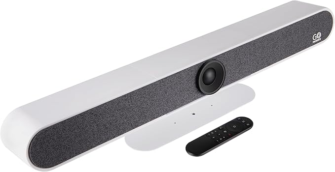 Meeting 4K Video Conferencing Bar – 4K Camera with 120° Wide-Angle Lens, AI Auto-Framing, 6 Mics with 20ft Pickup Range, Dual Speakers, Plug-and-Play USB for Zoom/Teams/Meet – Medium Rooms