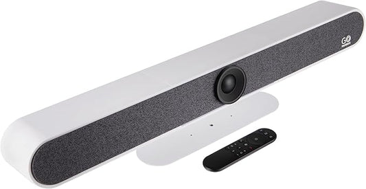 Meeting 4K Video Conferencing Bar – 4K Camera with 120° Wide-Angle Lens, AI Auto-Framing, 6 Mics with 20ft Pickup Range, Dual Speakers, Plug-and-Play USB for Zoom/Teams/Meet – Medium Rooms