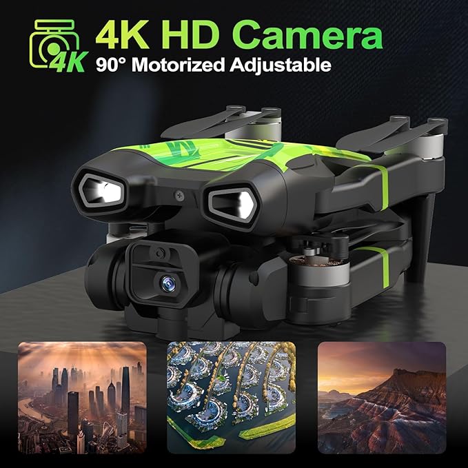 M18 Brushless Motor Drone with 4K Camera Mini RC Quadcopter for Adults Dual Cameras Optical Flow Positioning