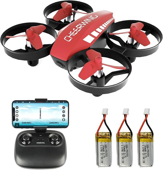 Cheerwing CW10 Mini Drone for Kids WiFi FPV Drone with Camera, RC Drone Gift Toy for Boys and Girls with Auto Hovering, Voice Control