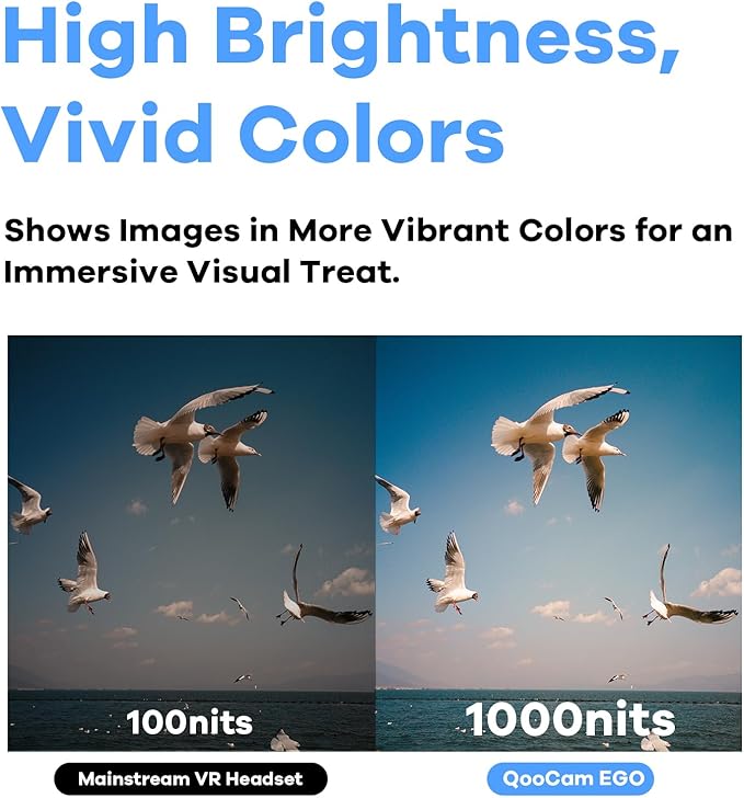 KanDao QooCam EGO - Viewer-Integrated 3D VR Camera, 24MP/8K Photos/4K 60FPS Videos Stereoscopic 3D Instant Display Camera