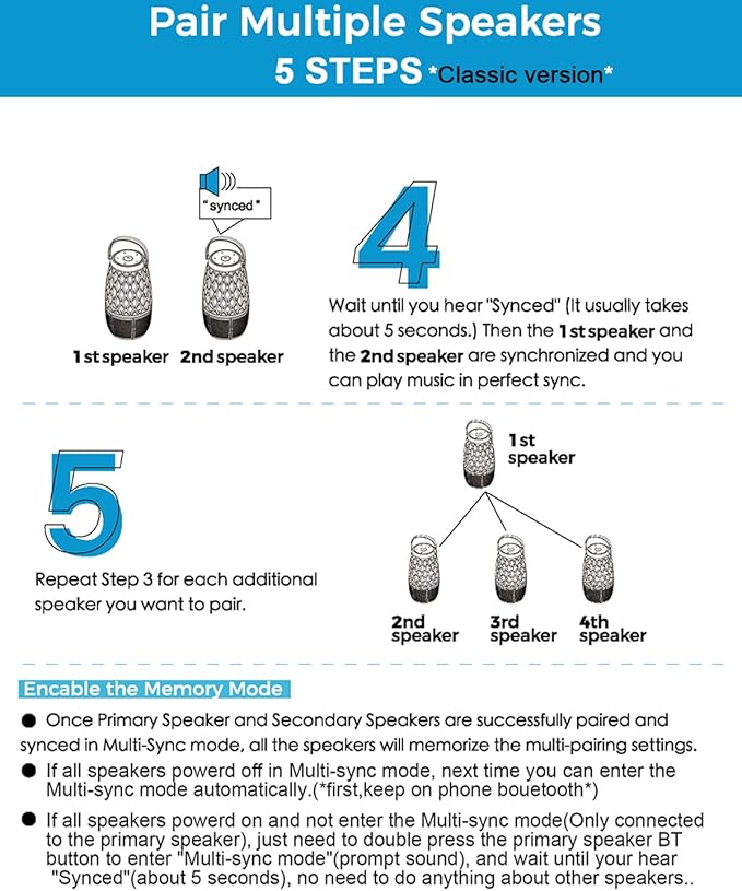 Outdoor Bluetooth Speakers Waterproof Wireless Outdoor Speakers with Flame Lights, Tech Gadgets Gift for Men Dad Her, Multi-Sync up to 100 Speakers, HD Stereo Sound, IPX5 for Patio Porch Party