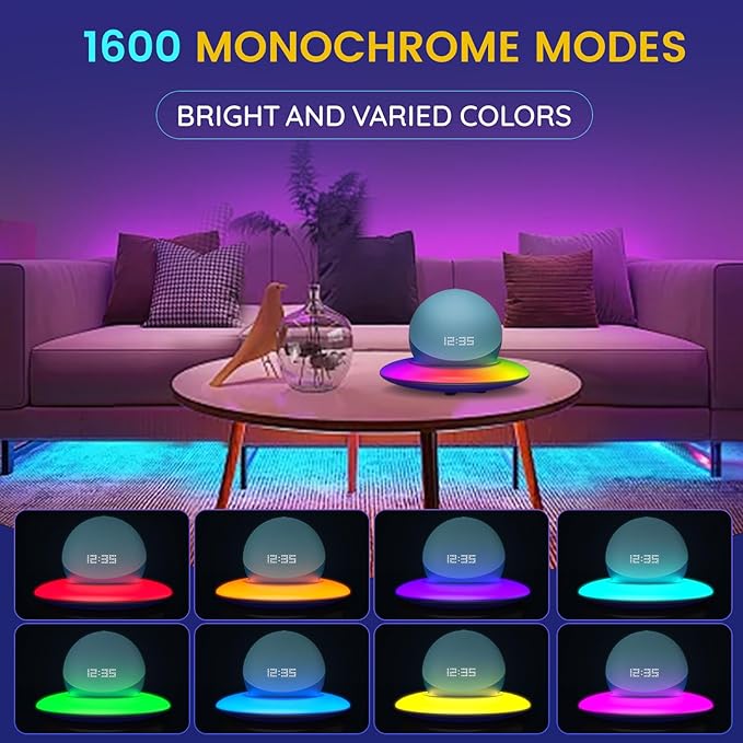 Dream Color LED Light Speaker Base, Desktop Holder Mount,Compatible Echo Dot (5th Gen)，Echo Spot，HomePod mini，Echo Dot (4th Gen)，Echo Dot (3red Gen)，Ehco Pop，Exquisite Desktop Decoration