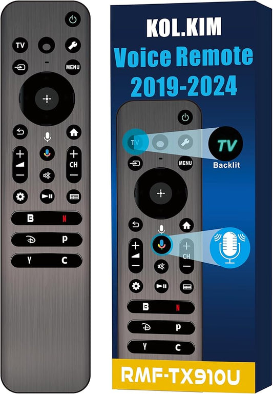 Universal Voice Remote Control for Sony Bravia TV Remote Control Replacement for Google Android Smart TV Bravia XR 3 7 8 9 KD X77L X80K X85K X90K A80K S30 Series Controller 2019-2025