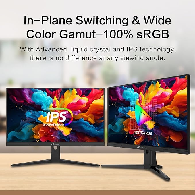 27inch Gaming Monitor 180Hz, FHD 1080p, IPS Panel, 0.5ms Response Time, Adaptive sync, PC Computer Monitor, 3-Sided Frameless, Ultra Slim, 100% sRGB, Bluelight Filter, DP*1, HDMI*1