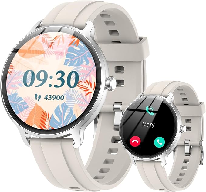 Smart Watch for Men Women(Answer/Make Calls), Smartwatch Built-in AI Voice, 1.27" HD Fitness Tracker with Heart Rate/Sleep/Step/SpO2 Monitor, 100+ Sports Modes, IP68 Waterproof Watch for Android iOS