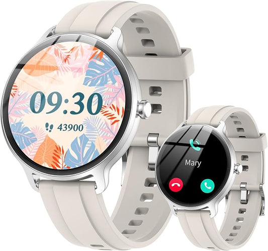 Smart Watch for Men Women(Answer/Make Calls), Smartwatch Built-in AI Voice, 1.27" HD Fitness Tracker with Heart Rate/Sleep/Step/SpO2 Monitor, 100+ Sports Modes, IP68 Waterproof Watch for Android iOS