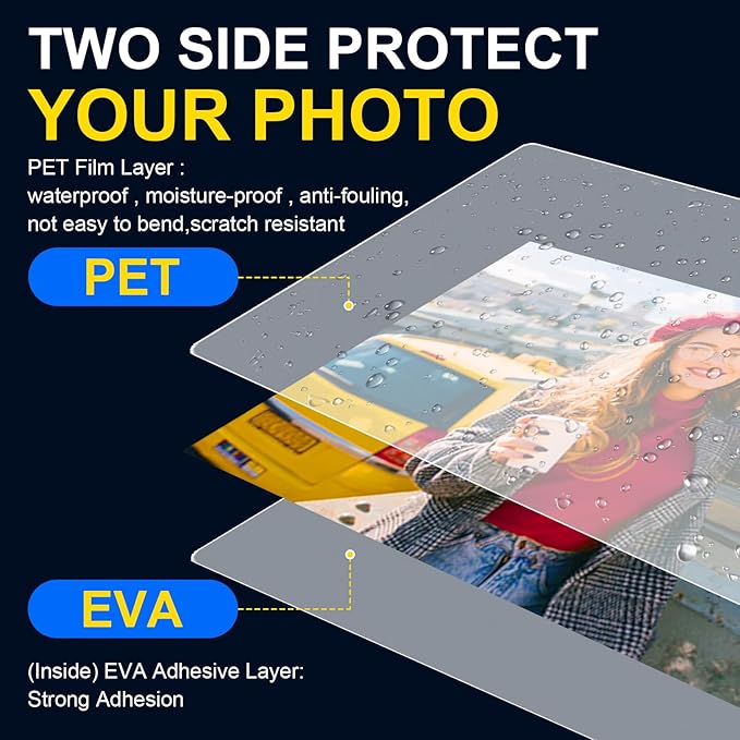 400 Pack Laminating Sheets, 3 Mil, 9 x 11.5 Inches Thermal Laminating Pouches Lamination Sheet Paper for Laminator, Clear, Letter Size, Office and School Supplies